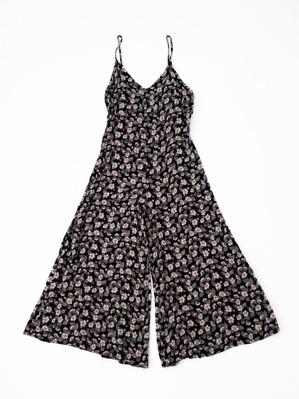 Rip Curl Floral Jumpsuit S Wide Leg Boho Gauzy Summer Beach Resort - Picture 2 of 9